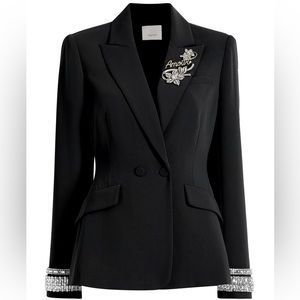 Cinq a Sept STACKED JEWELRY EMBELLISHED CHEYENNE BLAZER